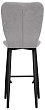 стул Чинзано барный нога черная 700 (Т180 светло-серый)